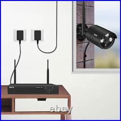 Wireless CCTV System 4-Channel NVR, 2MP Night Vision IP Cameras