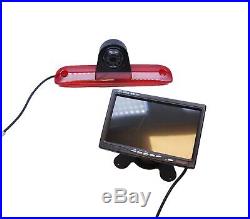 Wireless Fiat Ducato 06-15 Rear Reverse Camera Brake Light+ 7 Dash Monitor Kit