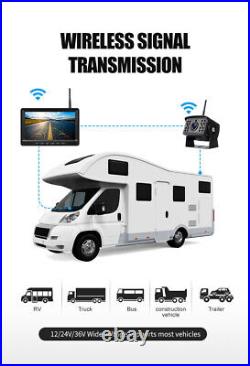 Wireless IR Night Vision Reversing Camera 7 Monitor Kit Truck Caravan Bus RVs