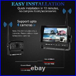 Wireless Reversing Camera Kit Digital Wireless Video Recording 7 inch Monitor
