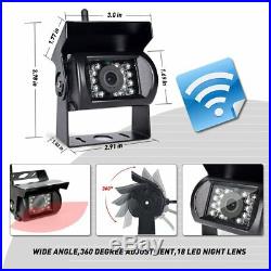 Wireless Reversing Rear View Camera×2 Kit + 12V-24V 7 TFT LCD Vehicle Monitor