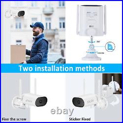 Wireless Wifi 1296P CCTV Kit 8CH 12''Monitor Home Security Camera System Outdoor