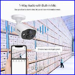 ZOSI 1080P CCTV Camera System PIR Motion Alerts Home Security Kit Audio Record
