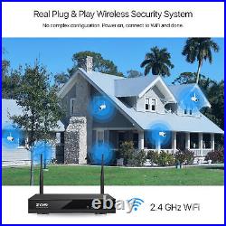 ZOSI 1080P HD Wireless CCTV Camera System 8CH NVR IP Cameras Home Security Kit