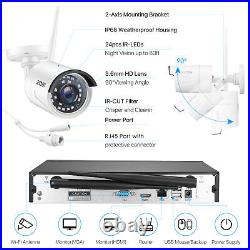 ZOSI 1080P HD Wireless CCTV Camera System 8CH NVR IP Cameras Home Security Kit