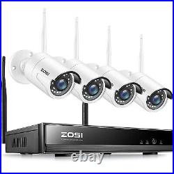 ZOSI 1080P Wireless CCTV System Kit Wifi 8CH NVR 2MP HD IP Camera Home Security