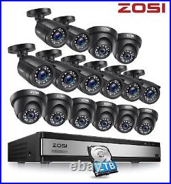 ZOSI 16CH CCTV Security Camera System Kit 1080P HD Night Vision with Hard Drive