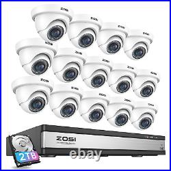 ZOSI 2MP CCTV Camera System Security Camera Kit 16CH DVR Outdoor HD Night Vision