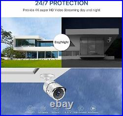 ZOSI 4K CCTV System 8MP Camera Ultra HD 8CH DVR 2TB Home Security Kit Outdoor