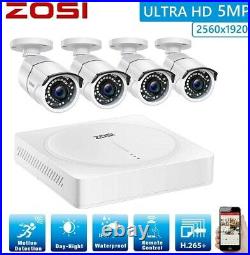 ZOSI 5MP HD CCTV Camera 8CH DVR Home Security System Kit Outdoor IR Night Vision