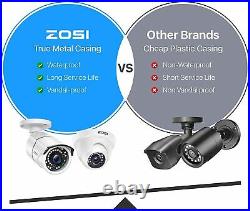 ZOSI 5MP HD CCTV Camera 8CH DVR Home Security System Kit Outdoor IR Night Vision