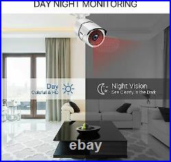 ZOSI 8MP CCTV 4K DVR 4CH System Outdoor Vivid HD Home Camera Security Kit IP67