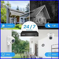 ZOSI 8MP CCTV System 4K DVR HD Home Camera Security Kit IP67 Outdoor 4/8CH H265+