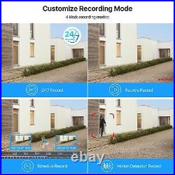 ZOSI 8MP CCTV System 4K DVR HD Home Camera Security Kit IP67 Outdoor 4/8CH H265+