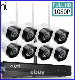 Zoohi hd 1080p wireless security camera system 8ch 5G kit (new)