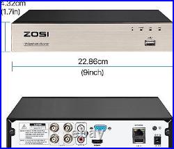 Zosi 1080p Cctv Camera Security System Kit 4ch Dvr Home Outdoor With Hard Drive