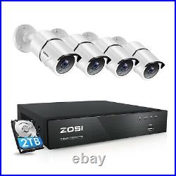 Zosi 8mp Cctv System 4k Uhd Dvr 4ch Hd Outdoor Camera Home Security Kit Ir Night