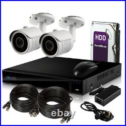 Zxtech 2x 200 feet Night Vision Varifocal 2MP AHD Cameras Recorder Full CCTV Kit
